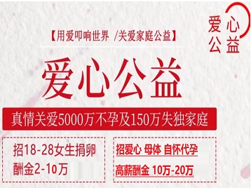 安新捐卵助孕生子 爱心志愿者招募